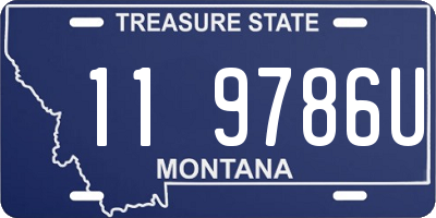 MT license plate 119786U
