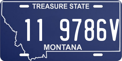 MT license plate 119786V