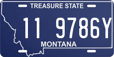 MT license plate 119786Y
