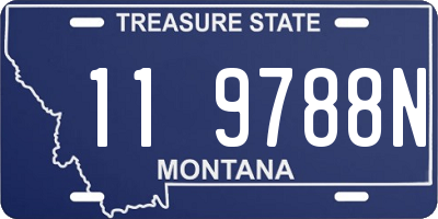 MT license plate 119788N