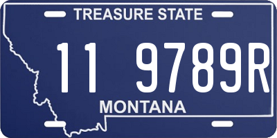 MT license plate 119789R