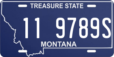 MT license plate 119789S
