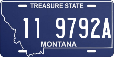 MT license plate 119792A