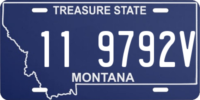 MT license plate 119792V