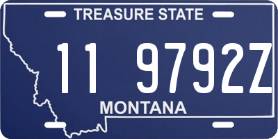 MT license plate 119792Z