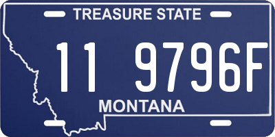 MT license plate 119796F