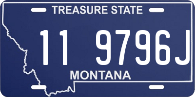 MT license plate 119796J