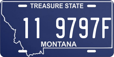 MT license plate 119797F