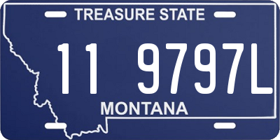 MT license plate 119797L