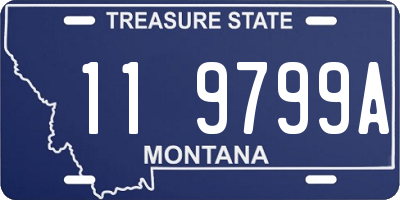 MT license plate 119799A