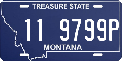 MT license plate 119799P