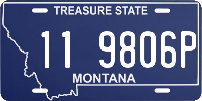 MT license plate 119806P