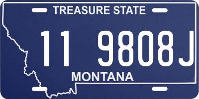 MT license plate 119808J