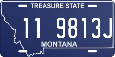 MT license plate 119813J