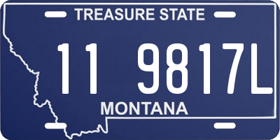 MT license plate 119817L