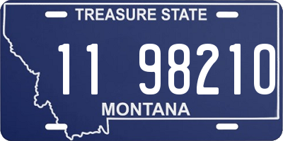MT license plate 119821O