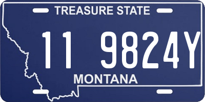 MT license plate 119824Y