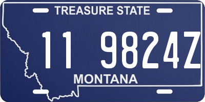 MT license plate 119824Z