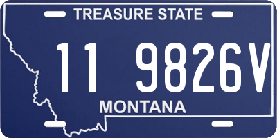 MT license plate 119826V