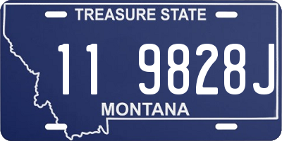 MT license plate 119828J