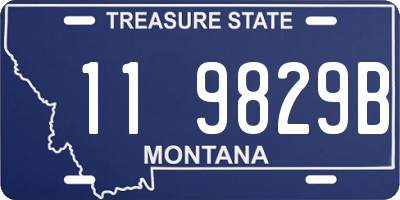 MT license plate 119829B