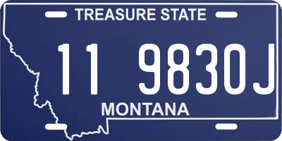 MT license plate 119830J
