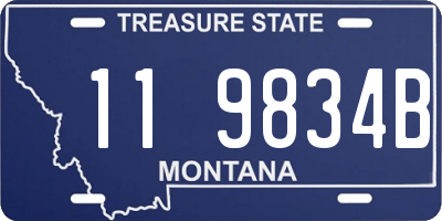 MT license plate 119834B