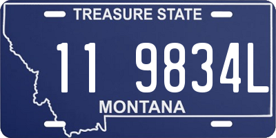 MT license plate 119834L