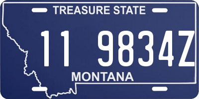 MT license plate 119834Z