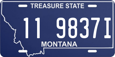MT license plate 119837I