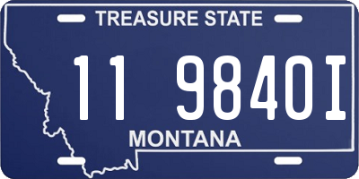 MT license plate 119840I