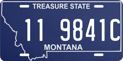 MT license plate 119841C