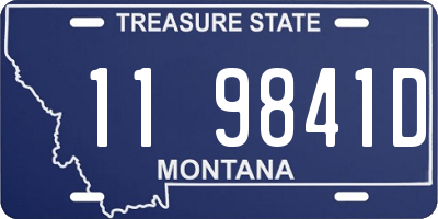 MT license plate 119841D