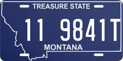 MT license plate 119841T