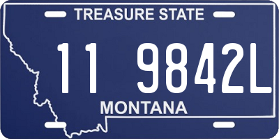 MT license plate 119842L