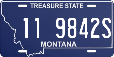 MT license plate 119842S