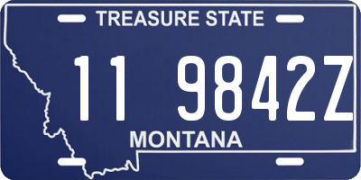 MT license plate 119842Z