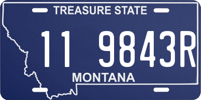 MT license plate 119843R