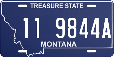 MT license plate 119844A