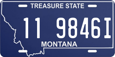MT license plate 119846I