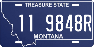 MT license plate 119848R