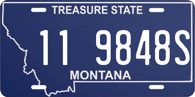 MT license plate 119848S