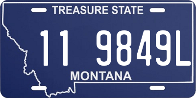 MT license plate 119849L