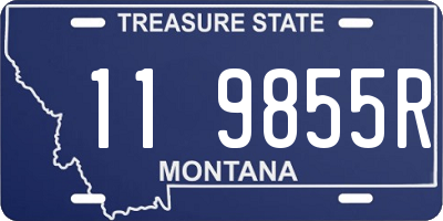 MT license plate 119855R
