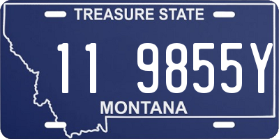 MT license plate 119855Y