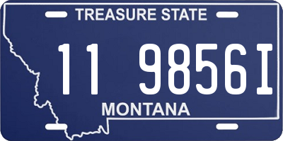 MT license plate 119856I