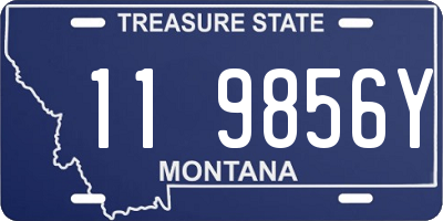 MT license plate 119856Y