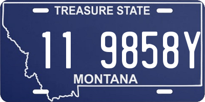 MT license plate 119858Y
