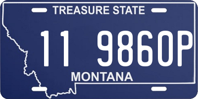 MT license plate 119860P