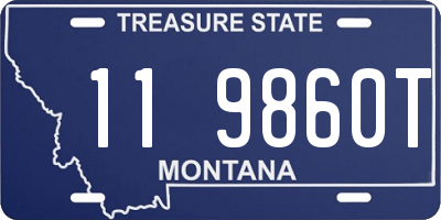 MT license plate 119860T